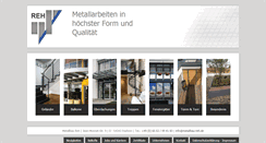 Desktop Screenshot of metallbau-reh.de